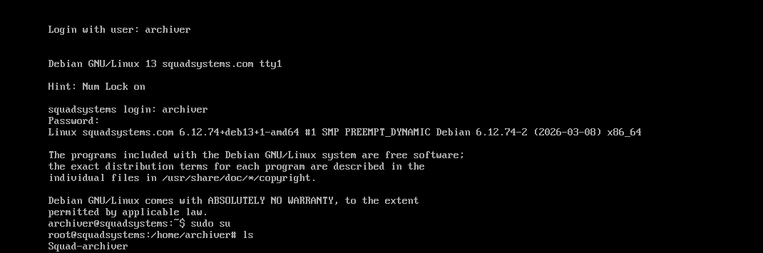 Switch to root user