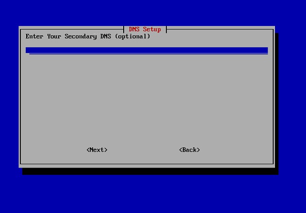Secondary DNS configuration